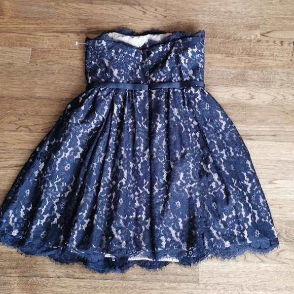 Robert Rodriguez Black Lace Strapless Dress 6 - Picture 2 of 11